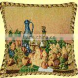 Muslim Style Fruit and Bottle Jacquard Knitted Square Cushion Cover CT-065 thumbnail-1