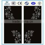 Red White Black Office and Coffee Table Tempered Paint Glass thumbnail-6