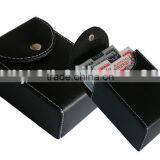 Single Leather Poker Case With 1 Deck Poker thumbnail-1