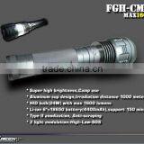 Rechargeable 18650 Hard Anodization 24W HID Camping Flashlight thumbnail-3