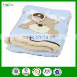 102*76cm 280g Flannel Baby Blanket Pattern Embroidered Baby Blanket thumbnail-2