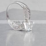Cubic Zirconia Luxurious Wedding Ring for Women With AAA+ Cubic Zircon thumbnail-3