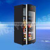 printed glass electric heated glass mini freezer glass door