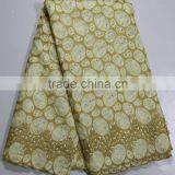 2016 China Cupion African Lace Embroidered Organza Bridal Lace Fabric Guipure Lace Fabric thumbnail-3