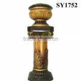 36 Inch Brown Antique Pot Ceramic Roman Columns thumbnail-1