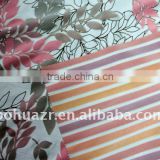 Colorful Flower Flocked Fabric