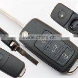 VW Key Blank With 3 Buttons Flip Car Key Shell (can't be Departed) thumbnail-1
