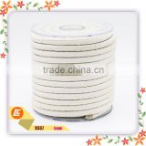 Sumptuous Round Genuine Snake Skin Leather Cord 5mm Stitched Style