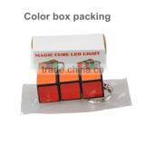Gift MINI Plastic Magic Cube Keychain LED Light thumbnail-6