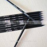 7" Standard Size Hexagonal Shape Sharpened Black Linden Wood 2.2mm Lead Black Knight HB Pencil thumbnail-3