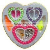 DIY Educational Toys Plastic Bright Color Bead Bracelet And Necklace Set