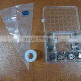 Stainless Steel Russian Nozzle Set of 8pcs Nozzles & 1 Nozzles Adaptor & 10pcs Disposable Piping Bag Cake Decorating Nozzle thumbnail-2