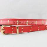 2015 New Style Hot-sale Fashion PU Belts With Two Line Rivets thumbnail-3