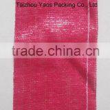 Red PP Tubular Mesh Bag Vegetables Onion Circular Drawstring Tubular Bag thumbnail-1