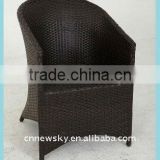indoor/outdoor PE rattan/wicker artificial garden chair