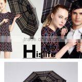 8 Panels Portable Classic Check Rain Umbrella thumbnail-3