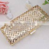 2016 Indian Flat Closure Frame Clutch Bag Metal Frame thumbnail-2