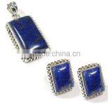 Lapis Lazuli Jewelry 925 Sterling Silver Jewelry Wholesale Indian Gemstone Jewelry Fashion Jewelry thumbnail-1