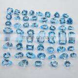 Natural Swiss Blue Topaz Faceted Gemstone, Blue Topaz Loose Gemstone thumbnail-4