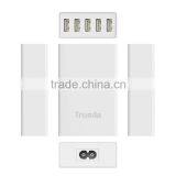 Trusda Best Selling Patent Design AC Adapter Multi Plug 60W Socket Wall Charger thumbnail-5