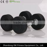 Fixed Black Rubber Dumbbell thumbnail-3