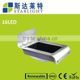 16 Led Panel Milk Half Round Lampshade Sensitive Motion Sensor Solar Sensor Wall Light