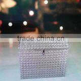 nice and elegant Wholesale crystal bead and metal money box for wedding centerpieces