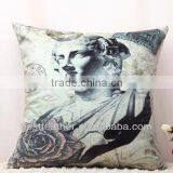 100% Short Soft Velvet Printed Cushion thumbnail-3