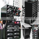 Custom Black Acrylic Spinning Lipstick Tower