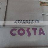 Take Away Brown Food Grade Kraft Paper Bag With Handle thumbnail-5