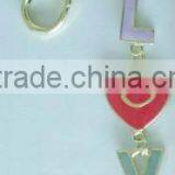 Our New Design L O V E Shape Metal Keychain