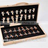 Chess& Checker Game Folding Wooden Chess Set With Buckle thumbnail-2