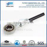 1/4" 3/8" 1/2" Double Socket Ratchet Wrench