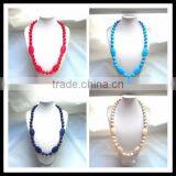 Candy Rainbow Chunky Bead Necklace,silicon Necklace,childern Necklace thumbnail-1