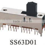 SS63D01 6P3T Slide Switch