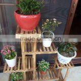 Wooden Flower Display Rack Wall Flower Pot Stand thumbnail-2