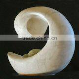 White Marble Abstract Sculpture thumbnail-1