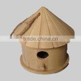 New Unfinished Bird Feeder , Custom Wooden Bird House With Hanging thumbnail-2
