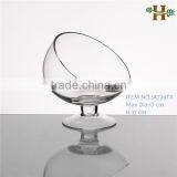 Slanted Stemware Candle Holder Glass thumbnail-1