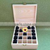 Hot Sell Excellent Quality 25 Slots Essential Oil Organizer Wooden Storage Box Wholesale thumbnail-3