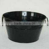 BUCKET Basin Enamelware Home Gardening Ice Basin Round Ice Tray thumbnail-1