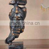 Resin Silence is Gold Statue Sculpture for Home Decoration thumbnail-2