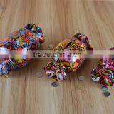 Ceramic colorful flower pattern candy shape coin bank for children's gift