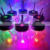 500ml Maison Glass Bottle With Metal Hole in the Centre for Straw thumbnail-3