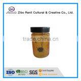 Amber Glass Tealight Lantern Candle Holder for Gardon Ornament thumbnail-2