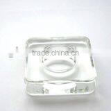 Square Glass Candle Holder/any Color Canbe Sprayed thumbnail-1