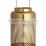 Gold Outdoor Iron Lantern for Sale thumbnail-1