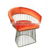 OEM Metal Chair Frames Hot Sale Beauty Dining Room Metal Wire Chair thumbnail-2