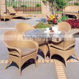 ESR-7255 Cheap Price Rattan Dining Table And Chair Used Garden Furniture Or Coffee Shop thumbnail-1