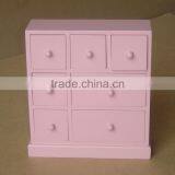 Pink Painted Wooden Jewelry Drawer thumbnail-1
